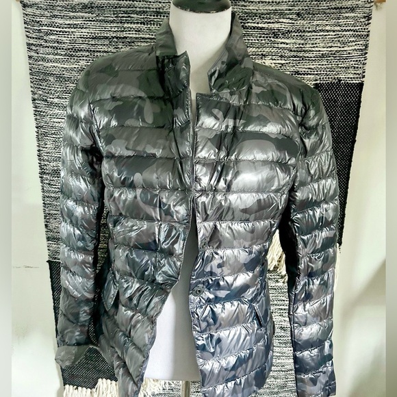 ANORAK black camo puffer jacket NWT L - Picture 1 of 10
